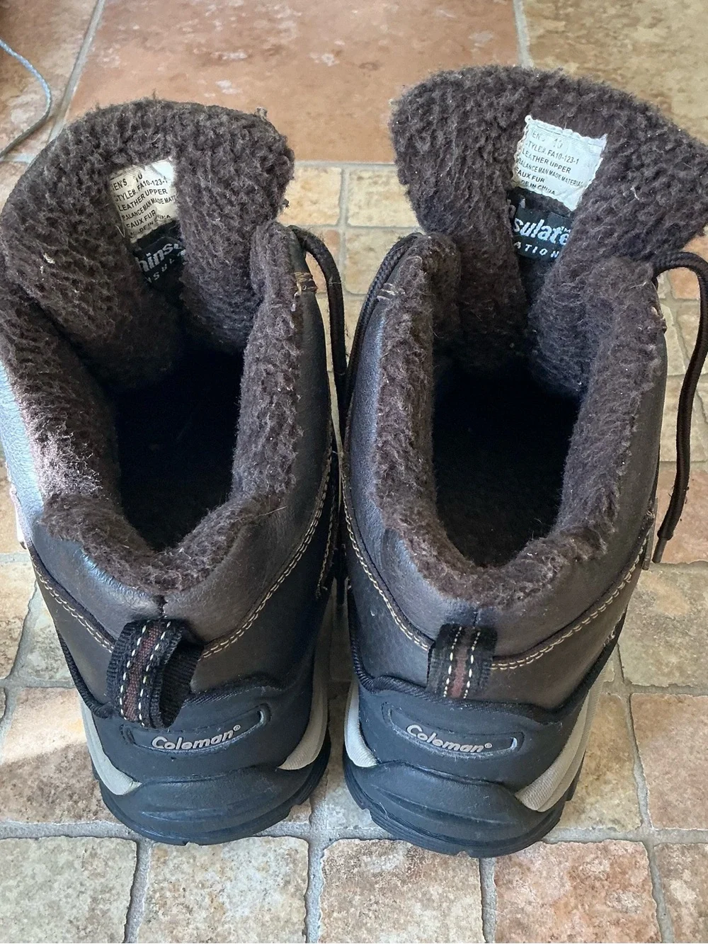 Columbia Brown and Black Men's Insulated Lace-Up Boots